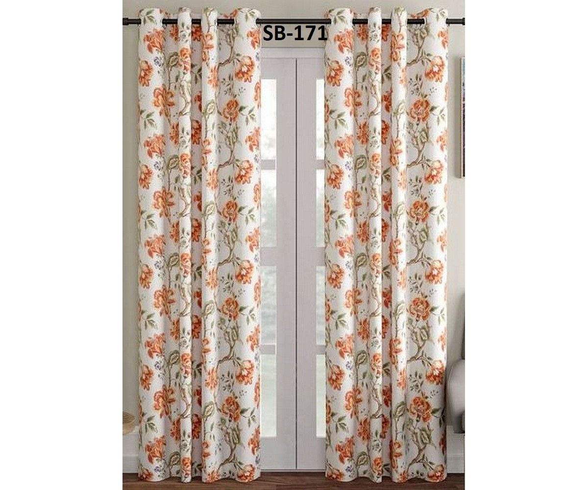 Blackout Digital Print Curtains - 48 Inch Width, All Sizes Available | Multi Polyester Fabric For Enhanced Privacy And Style