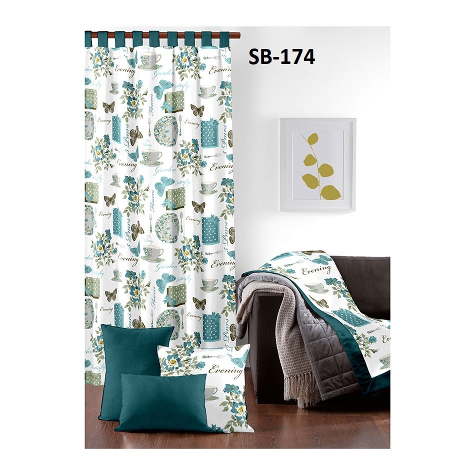 Polyester Blackout Digital Print Curtains