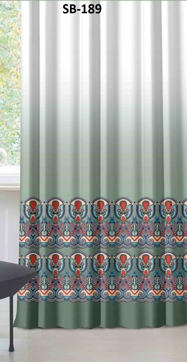 Blackout Digital Print Curtains - Polyester, All Sizes Available, Multi Color, 48 Inch Width