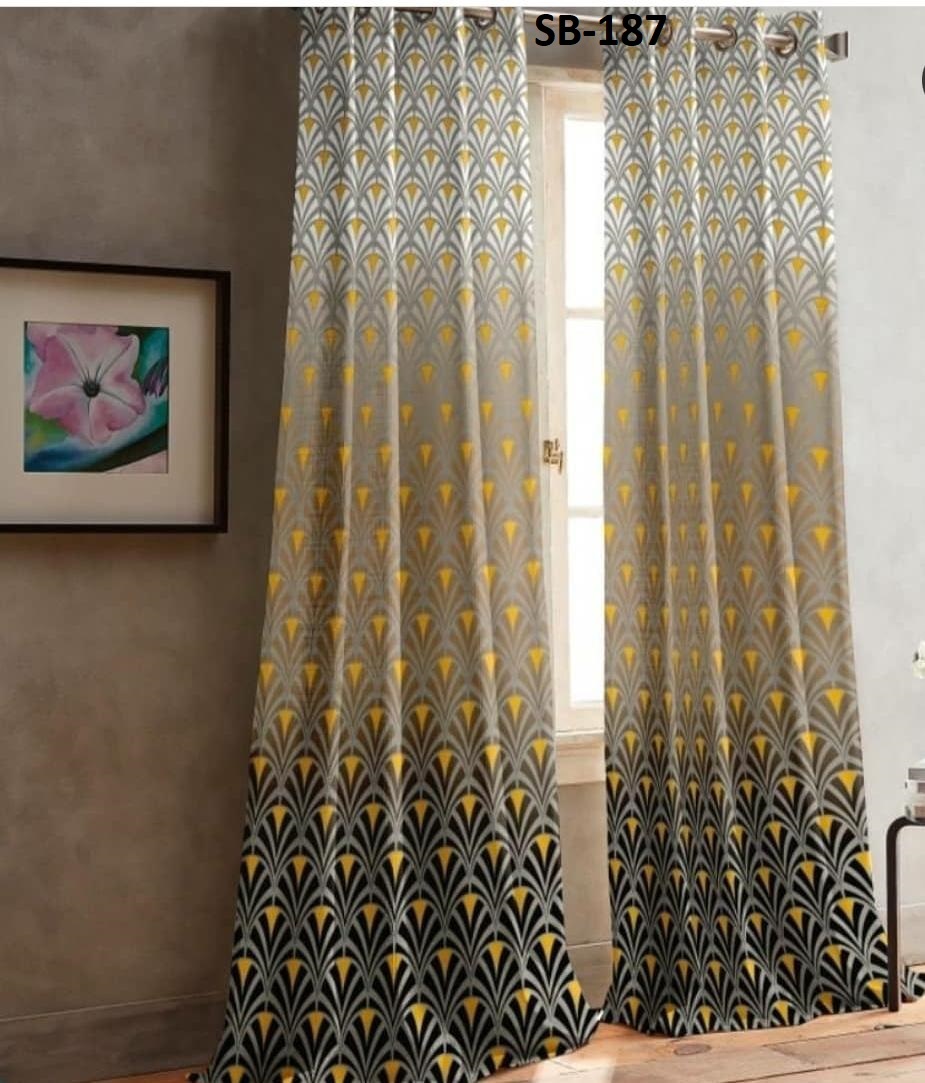 Blackout Digital Print Curtains - Polyester, All Sizes Available, Multi Color, 48 Inch Width