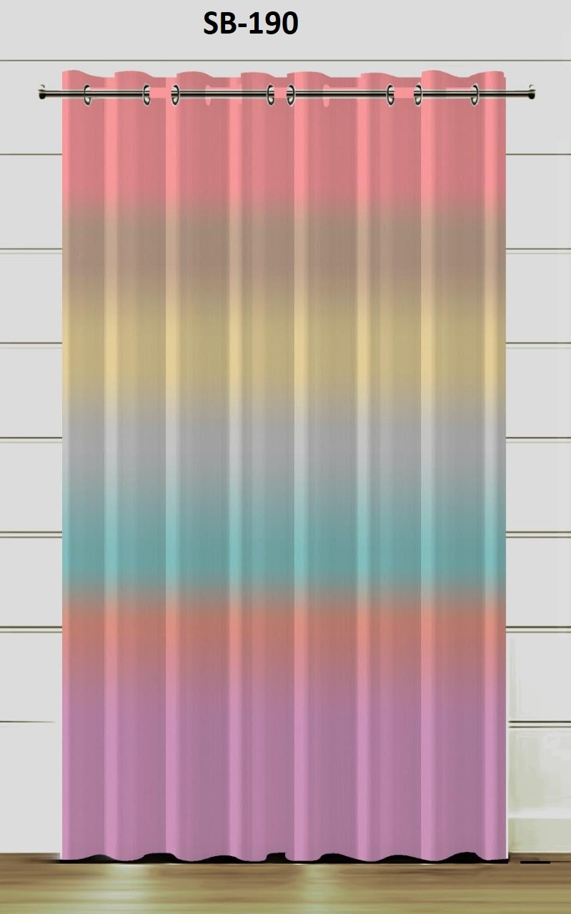 Blackout Digital Print Curtains - Polyester, All Sizes Available, Multi Color, 48 Inch Width