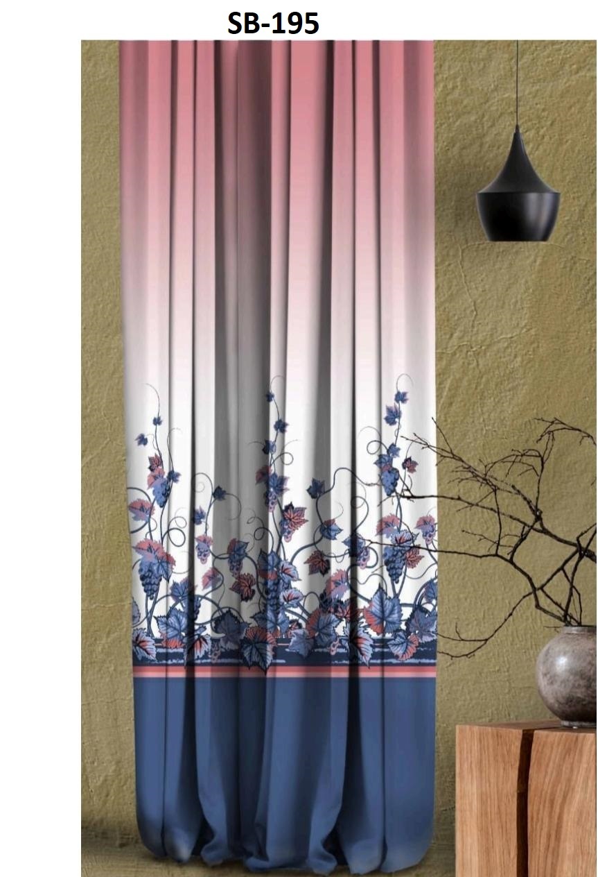 Blackout Digital Print Curtains - Polyester Material, 48 Inch Width , Available In Multi Colors, All Sizes.
