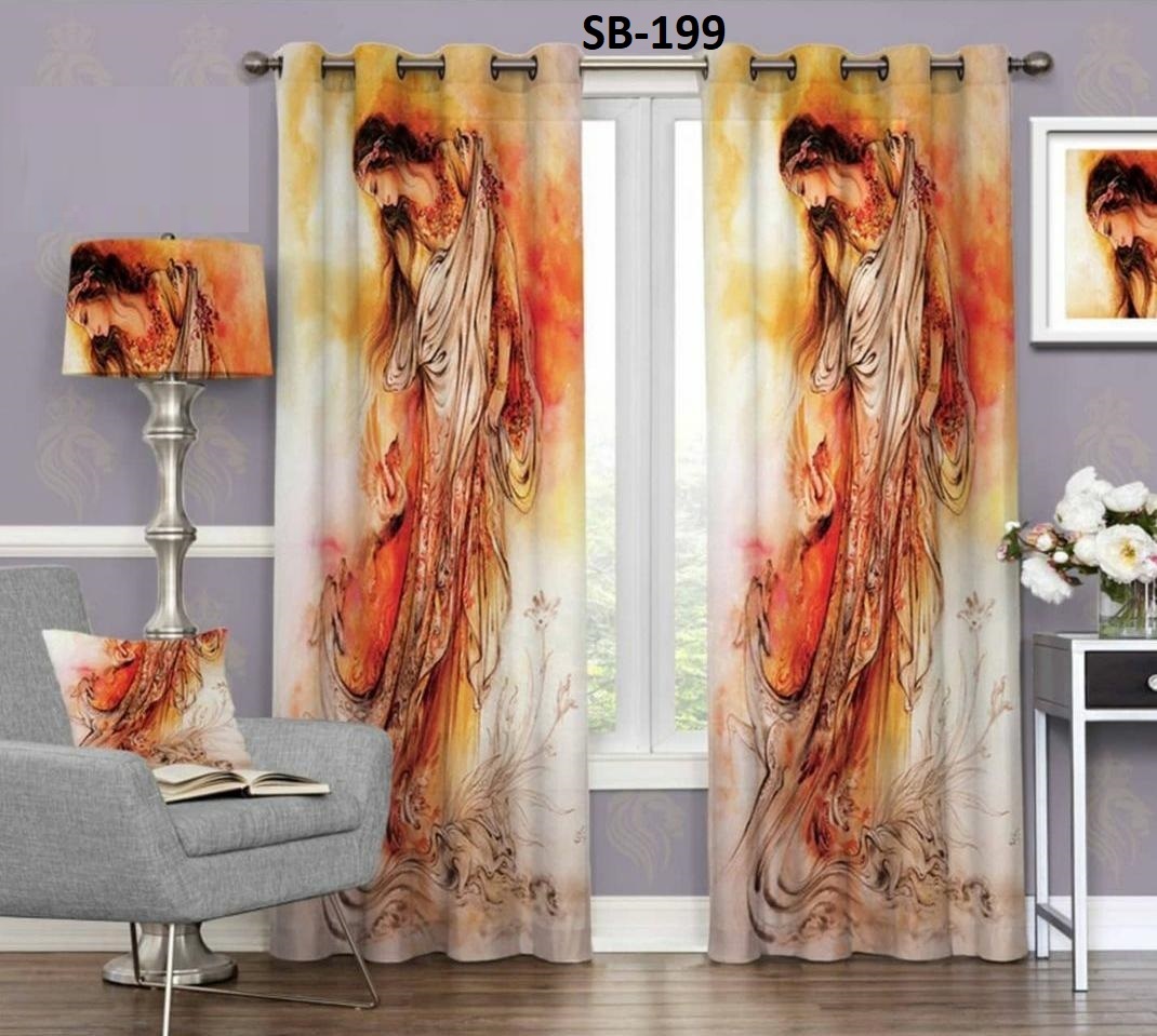 Blackout Digital Print Curtains