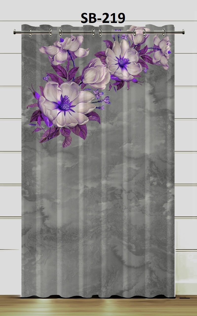Blackout Digital Print Curtains - Polyester, All Sizes Available, Multi-color Design, 48 Inches Wide