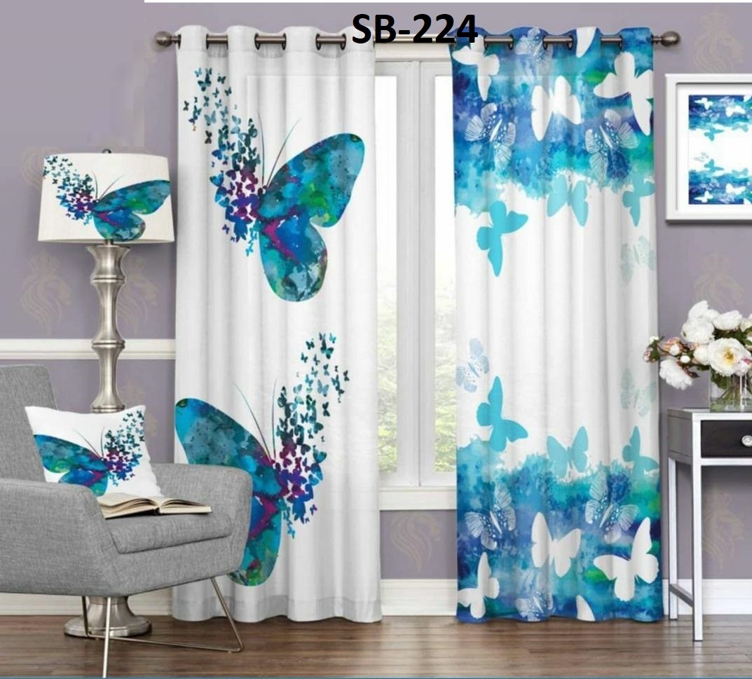 Blackout Digital Print Curtains - Polyester, All Sizes Available | 48-inch Width, Multi-color संग्रহ