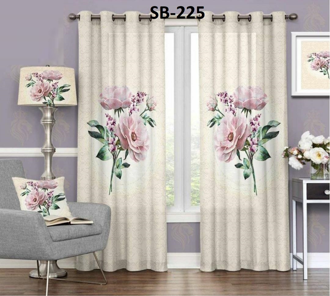 Blackout Digital Print Curtains - Polyester, All Sizes Available | 48-inch Width, Multi-color संग्रহ