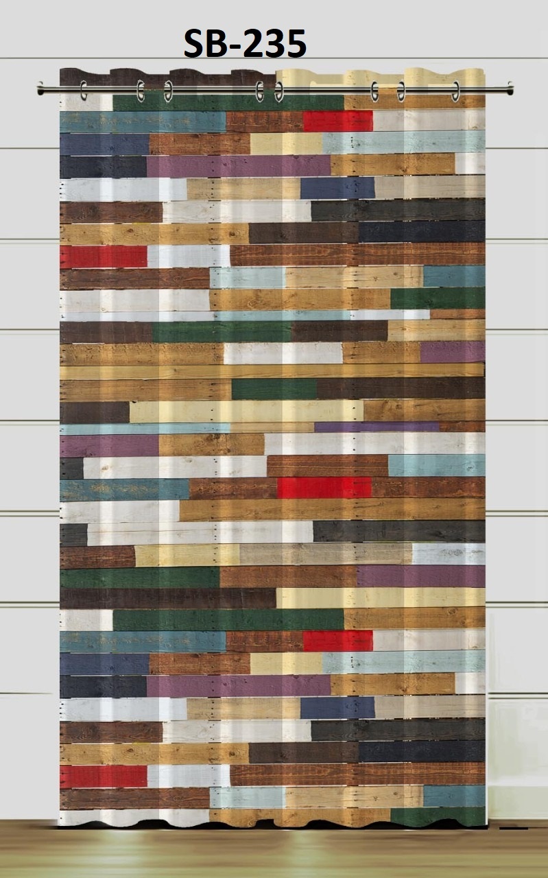 Blackout Digital Print Curtains - Polyester Material, Multi-color Options , Available In All Sizes With 48-inch Width