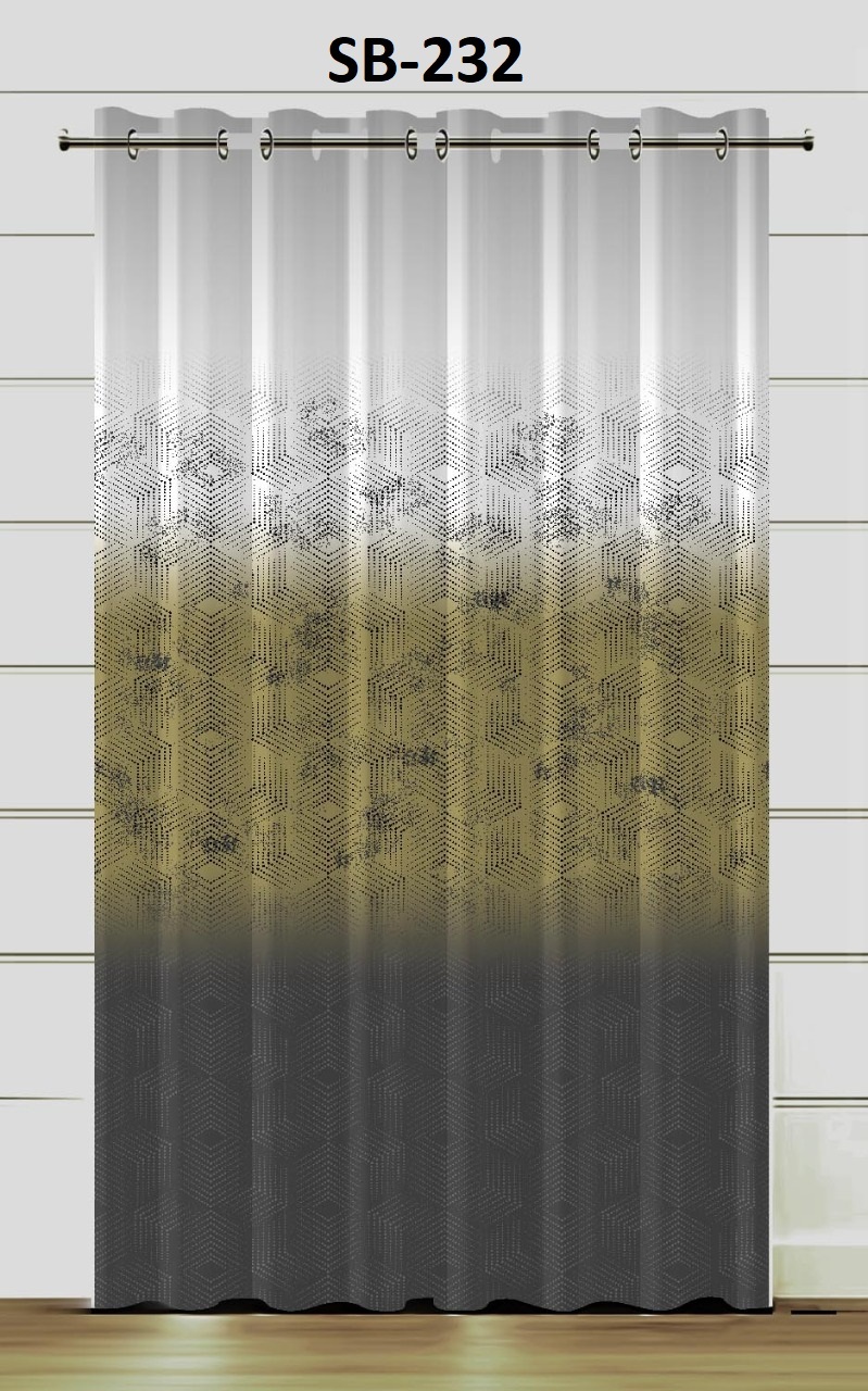 Blackout Digital Print Curtains - Polyester Material, Multi-color Options , Available In All Sizes With 48-inch Width