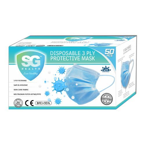 Duplex Board Multicolor Face Mask Packaging Box