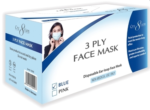 White Paper Face Mask Box