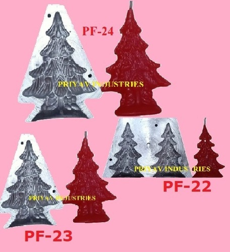 Christmas Tree Designer Fancy Candle Mold Cavity: 1200