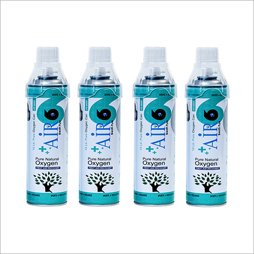 मैनुअल एयर 6 पोर्टेबल ऑक्सीजन कैन पैक ऑफ 4