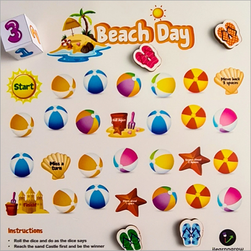 Multicolor Beach Day Board Game