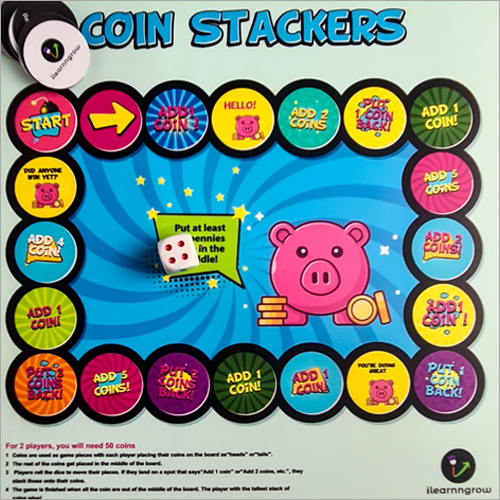 Multicolor Coin Stacker Board Game