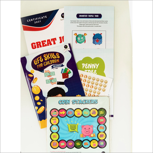Multicolor Money Book And Coin Stacker Combo Set