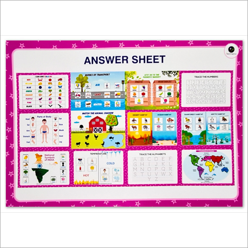 Comprehensive English Kit - Cardboard, Rectangular Shape | Multicolor Educational Tool For Children