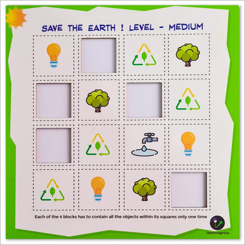 Multicolor Save The Earth Sudoku - Difficult Level