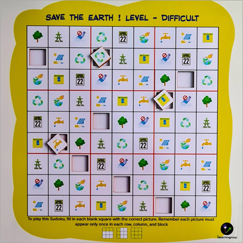 Multicolor Save The Earth Sudoku Combo Set