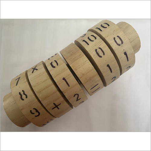 Brown Maths Calculator Wooden Toys
