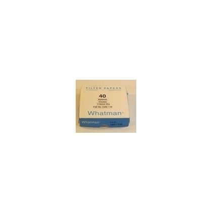 Whatman Filter Paper - 125 mm, White Cellulose, 1.2 μm Pore Size, Grade 40, Box of 100