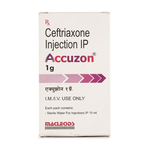Accuzon 1G Inj (Ceftriaxone) - Cas No: 74578-69-1