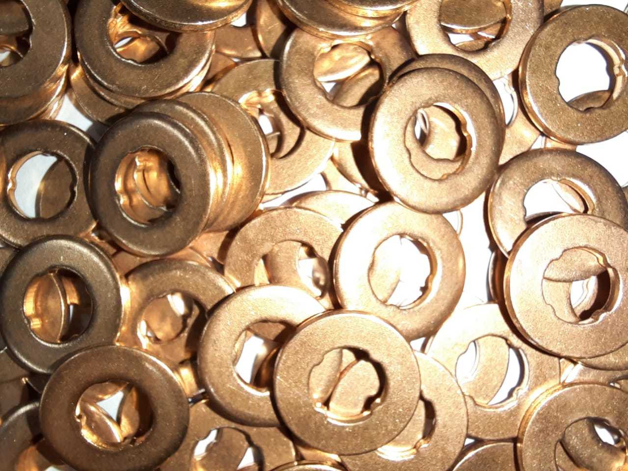 Nozzle Washer - Copper Material, 7 X 15 X 3 Size | Durable Copper Design With High Resistance To Corrosion