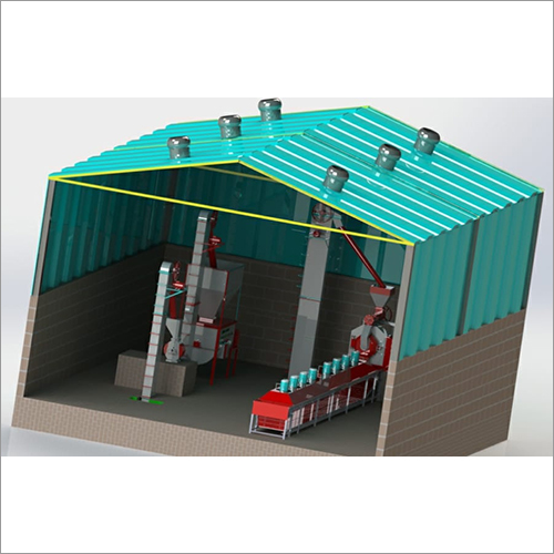  सेमी-ऑटोमैटिक कैटल फीड प्लांट मशीन