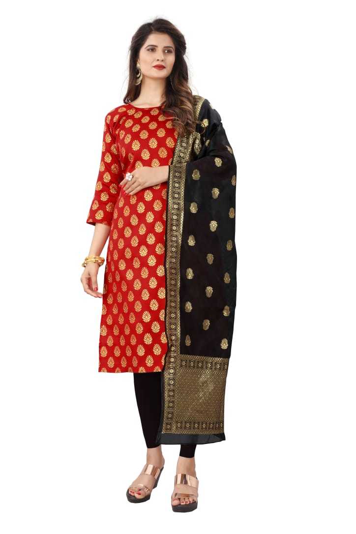 Jacquard Banwery Fashion Launching New Concept Of Kurti With Dupatta