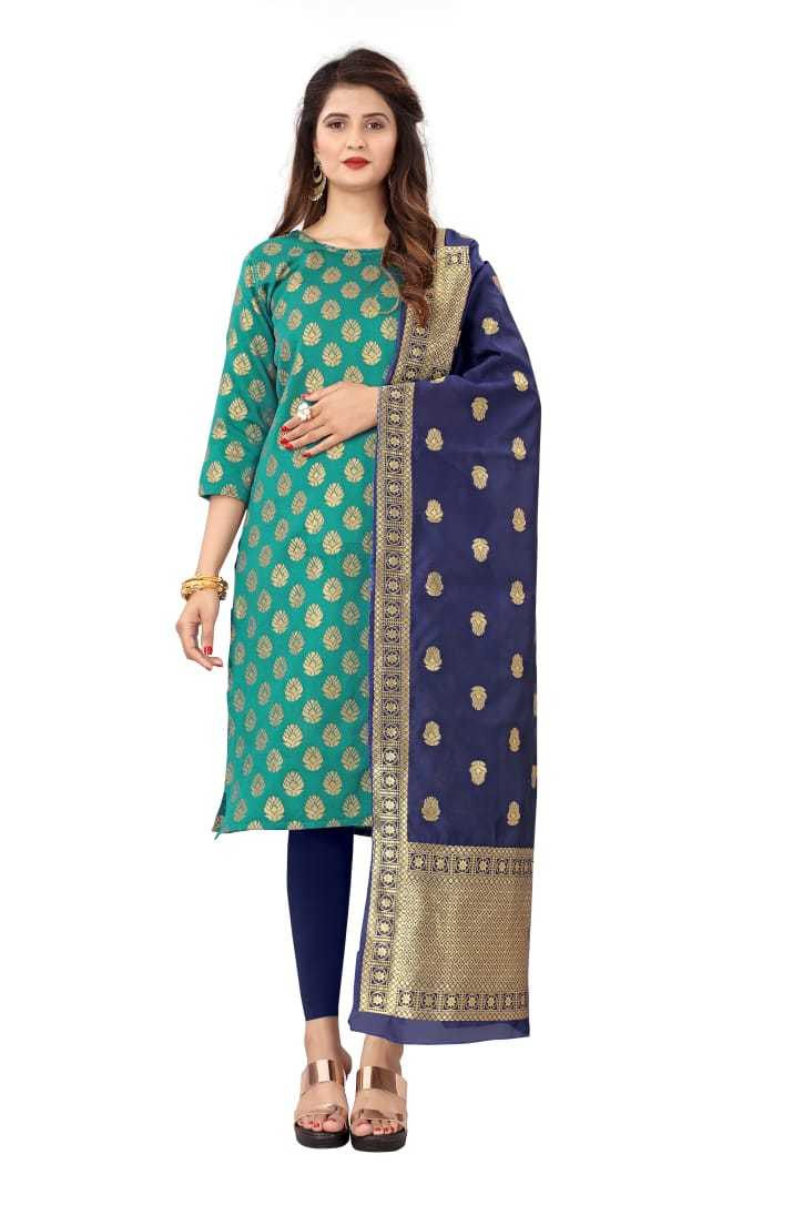 Jacquard Banwery Fashion Launching New Concept Of Kurti With Dupatta