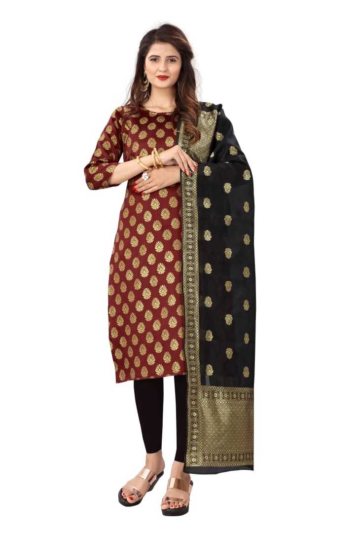 Jacquard Banwery Fashion Launching New Concept Of Kurti With Dupatta