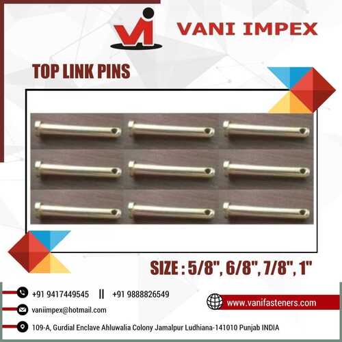 Mild Steel Zinc Plated Top Link Pins - Color: Black