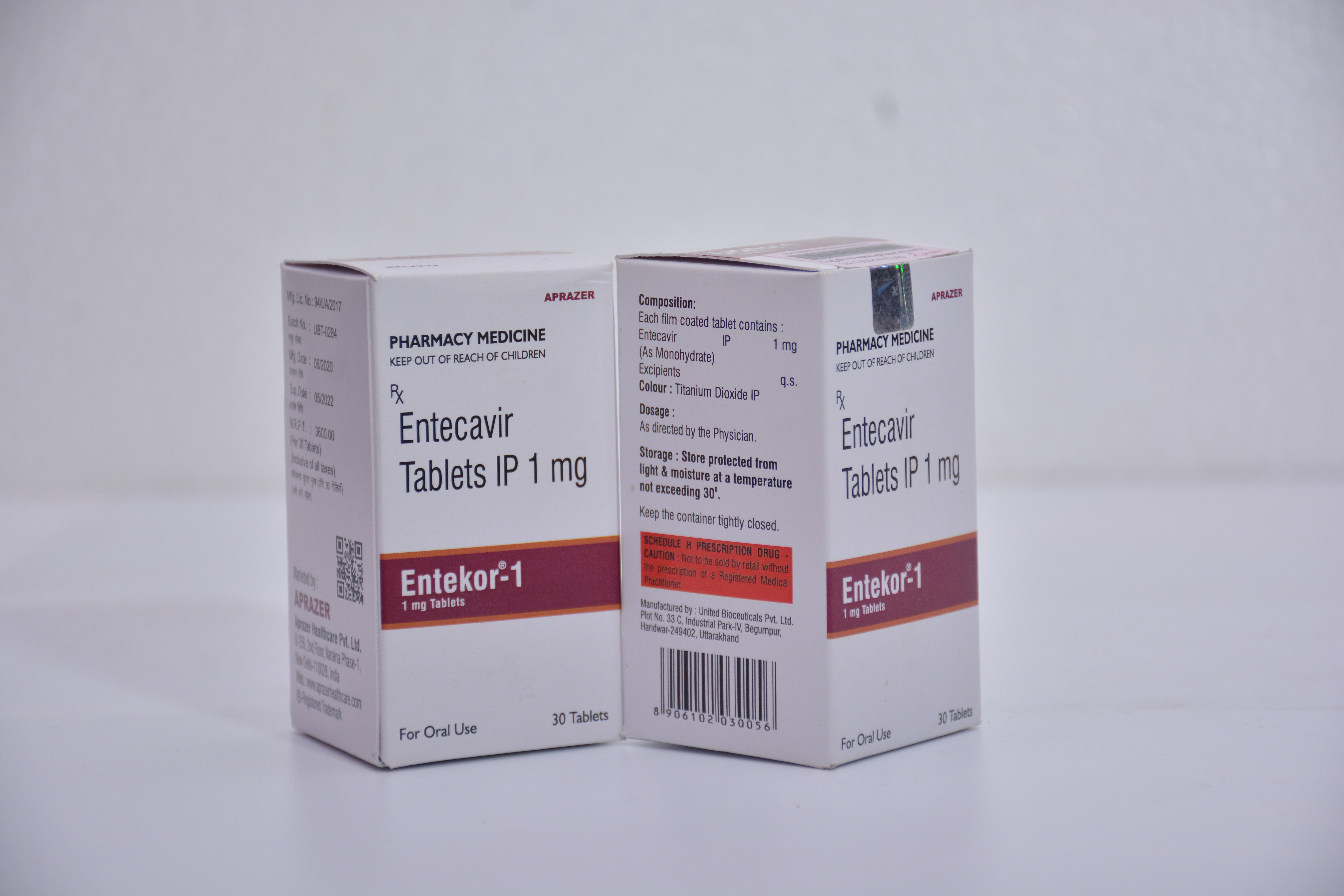 Entekor 1 Mg Tablet Store Below 30a C