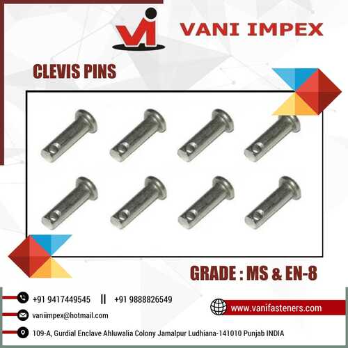 Clevis Pin - Alloy Steel, 1/4 inch Diameter x 2 inch Length | High Corrosion Resistance, Precision Engineering