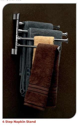 स्टेनलेस स्टील 4 स्टेप नैपकिन स्टैंड Ss (202)