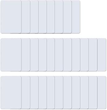 Pvc White Cards - Pvc, 85x54mm, Glossy White Finish | Water Resistant, Lamination, Rectangle Shape, Available In Economy, Standard, Premium Types