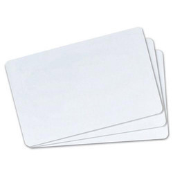 Pvc White Cards - Pvc, 85x54mm, Glossy White Finish | Water Resistant, Lamination, Rectangle Shape, Available In Economy, Standard, Premium Types