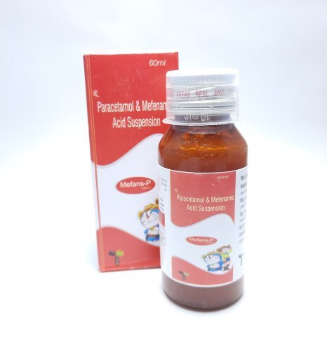 Mefenamic Acid & Paracetamol Suspension - 50mg Mefenamic Acid, 125mg Paracetamol | Fever Reduction & Pain Relief For Headache, Toothache, Muscle Ache, Backache