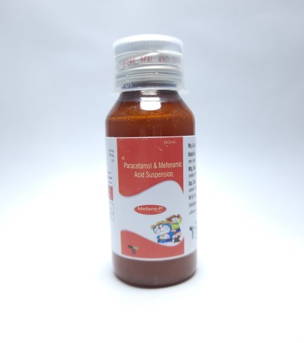 Mefenamic Acid & Paracetamol Suspension - 50mg Mefenamic Acid, 125mg Paracetamol | Fever Reduction & Pain Relief For Headache, Toothache, Muscle Ache, Backache