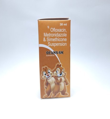 Ofloxacin, Metronidazole, Simethicone Suspension - 50mg, 120mg, 10mg | Effective Antibacterial And Anti-flatulent Combination