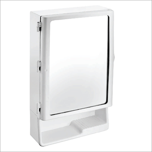 Mirror Cabinet - Standard Size, Glossy White Finish | Rectangular Design, Modern Aesthetic