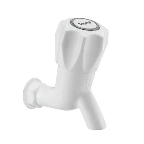 Sparsh Pearl Ptmt Bib Cock With Flange - Color: White