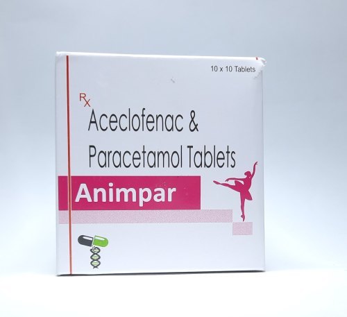 Aceclofenac And Paracetamol Tablets - 100mg/325mg, Orange Capsule, Blister Pack | Pain And Fever Relief For Headaches, Muscle Aches, And Inflammation
