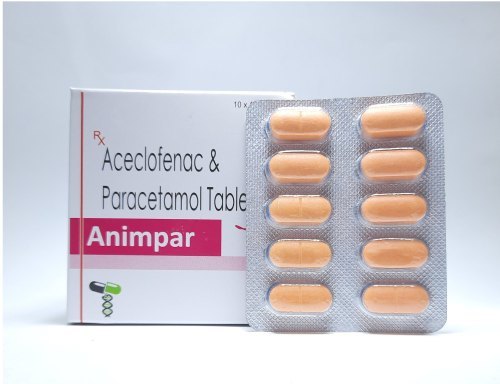 Aceclofenac And Paracetamol Tablets - 100mg/325mg, Orange Capsule, Blister Pack | Pain And Fever Relief For Headaches, Muscle Aches, And Inflammation