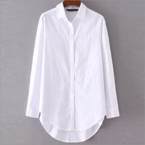 Ladies Full Sleeve White Shirt