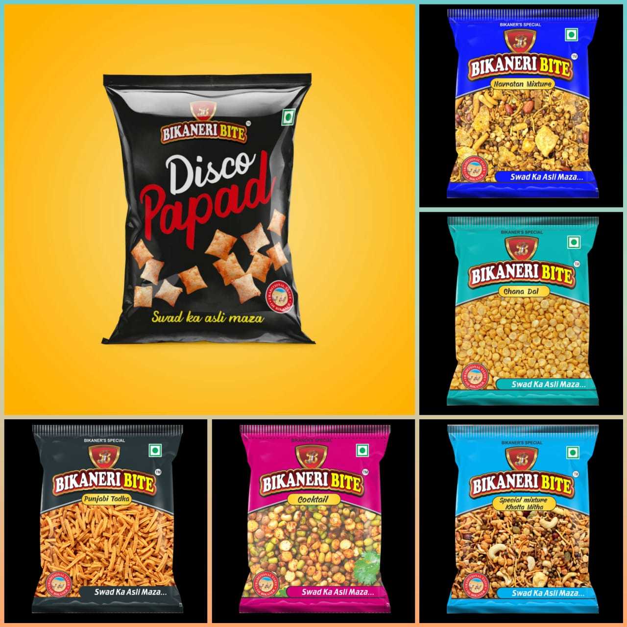Bikaneri Namkeen - 13 Varieties Of Tasty, Spicy Snack Mix, Edible Treats Ideal For Snacking, Shelf Life: 6 Months | Includes Bhujia, Aloo Bhujia, Ratlami Sev And More