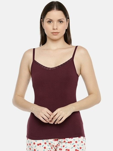 Ladies Fancy Camisole - Cotton Fabric, Customized Size | Any Color, Plain or Printed Design for Women