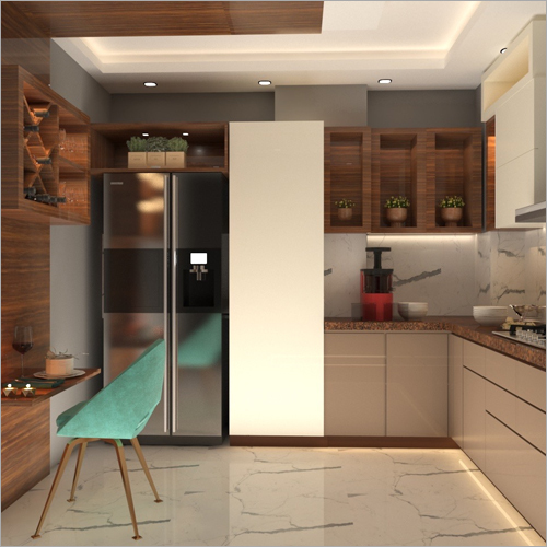 Wooden Modular Kitchen Counter Top Size: As Per Requirement