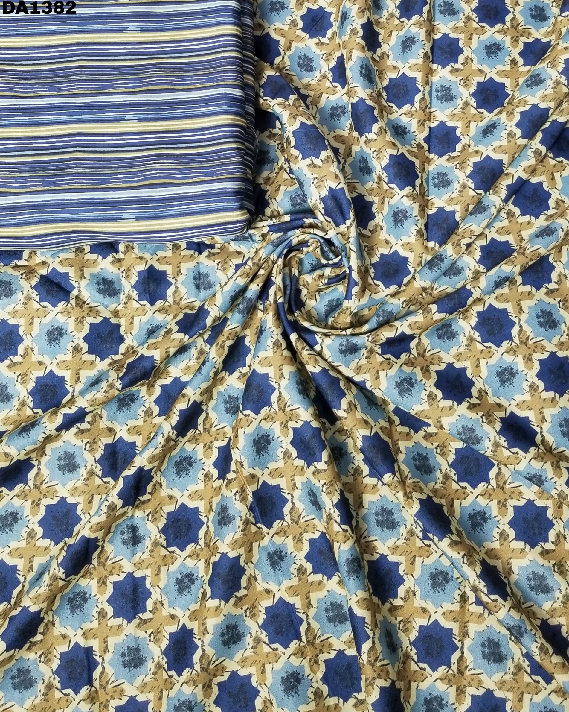 Digital Print Galaxy Cotton Fabric - 44" Wide Washable | Ideal For Garments Color As Shown In Images