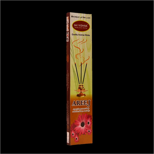 Floral Incense Stick - 100% Natural Bamboo, 11 Inch Length | Eco-Friendly, Non-Stick, Includes Incense Holder