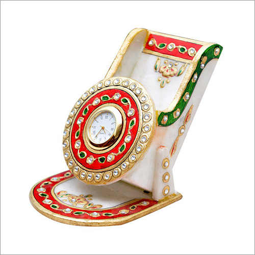 Jaipur Handicraft Rajasthani Marble Clock